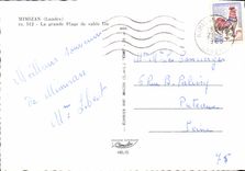 MODERN CARD Fine sand Mimizan main beach