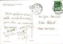 POSTAL MODERNA Flaine Porte sirve blanco