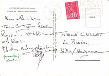 CPM Auxerre Abside de l'Eglise Saint Germain