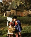 CPM Folklore Normand Vit en pres d'me pou que Enfants Folklore