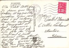 POSTAL MODERNA en el folklore Gaveuse del ganso de Gascogne