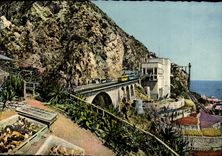 POSTAL MODERNA Menton el puente St. Louis la frontera italiana libre