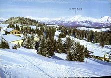 POSTAL MODERNA Mont Blanc la mujer que ata con correa