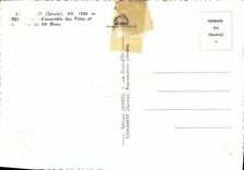 POSTAL MODERNA Mont Blanc la mujer que ata con correa