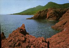 MODERN CARD Dimension Of Azure the Gold Cornice Rocks of Trayas