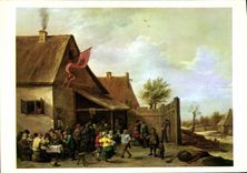 MODERN CARD the Chiefs D' Ceuvre of the Museum Of Montpellier David TEnniers the young Village fair