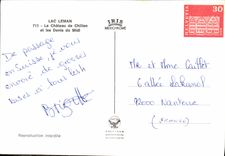 CPM Lac Leman Le Chateau de Chillon et les Dents du Midi