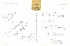 POSTAL MODERNA la torre en la noche Londres