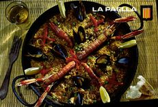 MODERN CARD Gastronomical Roussillon Valenciana Paella