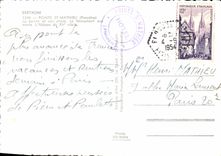 MODERN CARD Point St Mathieu the Point and his Lighthouse the War memorial Militaria