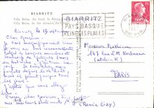 CPM Biarritz Villa Belza Au fond la Rhune Villa Belza 