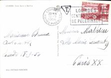 MODERN CARD Lourdes Zono Crowned E Basilica