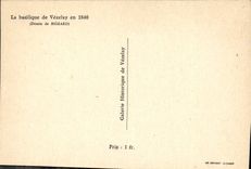 POSTAL MODERNA la basílica de Vezelay en Bigeard 1840