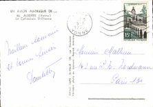 CPM Avion Au Dessus De Auxerre La Cathedrale St Etienne