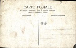 MODERN CARD Ivry Fallieres Briand Millerand Lepine go in boat in the city