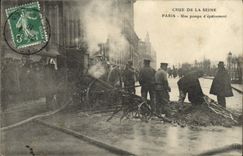 CPM Crue de la Seine Paris Une pompe d'epuisement Inondations TOP