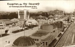 CPA Exposition des Arts Decoratifs Vue Panoramique prise du Restaurant de Paris