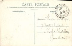 VINTAGE POSTCARD Mantes La Jolie the Fountain and the Town hall