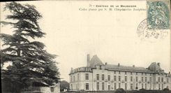 VINTAGE POSTCARD Castle of Malmaison Cedre plants by SM the Josephine empress