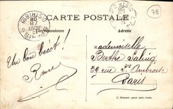 VINTAGE POSTCARD Mantes the City the Castle of Villiers