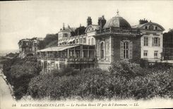 CPA Saint Germain En Laye Le Pavillon Henri IV pris de l'Ascenseur