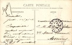 VINTAGE POSTCARD Versailles Large Trianon Frontage of the Gardens