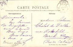 VINTAGE POSTCARD Pontoise Panorama taken of the Public garden