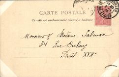 VINTAGE POSTCARD Park of Versailles Basin of Marmousets