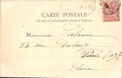 VINTAGE POSTCARD Park of Versailles Gone leading to the Basin of Neptune