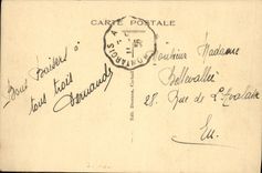 POSTAL Corbeil de la VENDIMIA el St Jean del jardín público