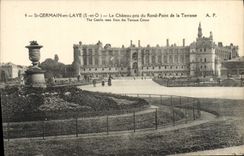 VINTAGE POSTCARD German St in Bush hammer the Castle taken of the Round Not of the Terrace