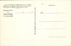 Opinión de D Amboise del castillo de la POSTAL de la VENDIMIA