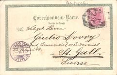 VINTAGE POSTCARD Gruss Graz Lion