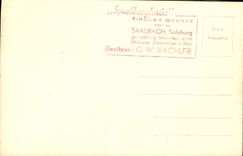 VINTAGE POSTCARD Spielberghaus Saalbach