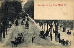 CPA Hauptallee im Prater Wien