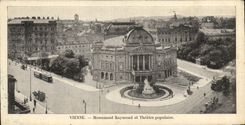 CPA Vienne Monument Raymond et Theatre populaire