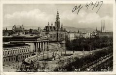 CPA Haus der Burdes Gegetzgebung Rathaus Ring Wien