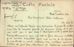 VINTAGE POSTCARD Mans View Taken of the Road of Rouillon