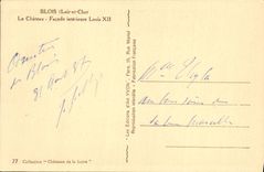 CPA Blois Le Chateau Facade Interieure Louis XII