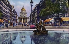 MODERN CARD Paris and Its Wonders Street Soufflot and the Pantheon