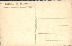 CPM Paris Le Palais Du Trocadero
