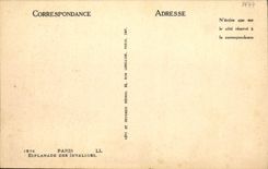 CPA Paris Esplanade des Invalides