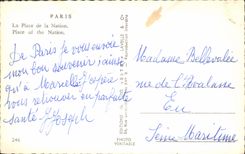 MODERN CARD Paris Places Nation