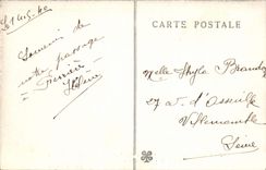 Bolsas de herramientas de la POSTAL de la VENDIMIA en la tumba de Gatinais de Louis de Blanchefort Large anteriormente de la abadía de las bolsas de herramientas