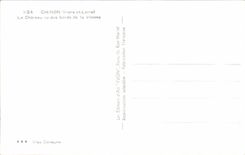 VINTAGE POSTCARD Chinon the castle seen of the edges of Vienna