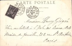 VINTAGE POSTCARD the Dormouse has Montoire