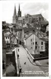 POSTAL MODERNA Chartres la catedral vista de la calle de la ciudad