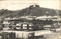 POSTAL de la VENDIMIA Sens el salto santo de la ermita y el nuevo Robinson