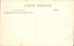 POSTAL París de la VENDIMIA el levantamiento del Seine que el jardín público del puente real inunda