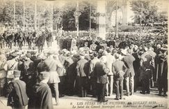 VINTAGE POSTCARD Festivals Of the Victoire July 14th, 1919 the safety of the municipal council to the Marshals of France